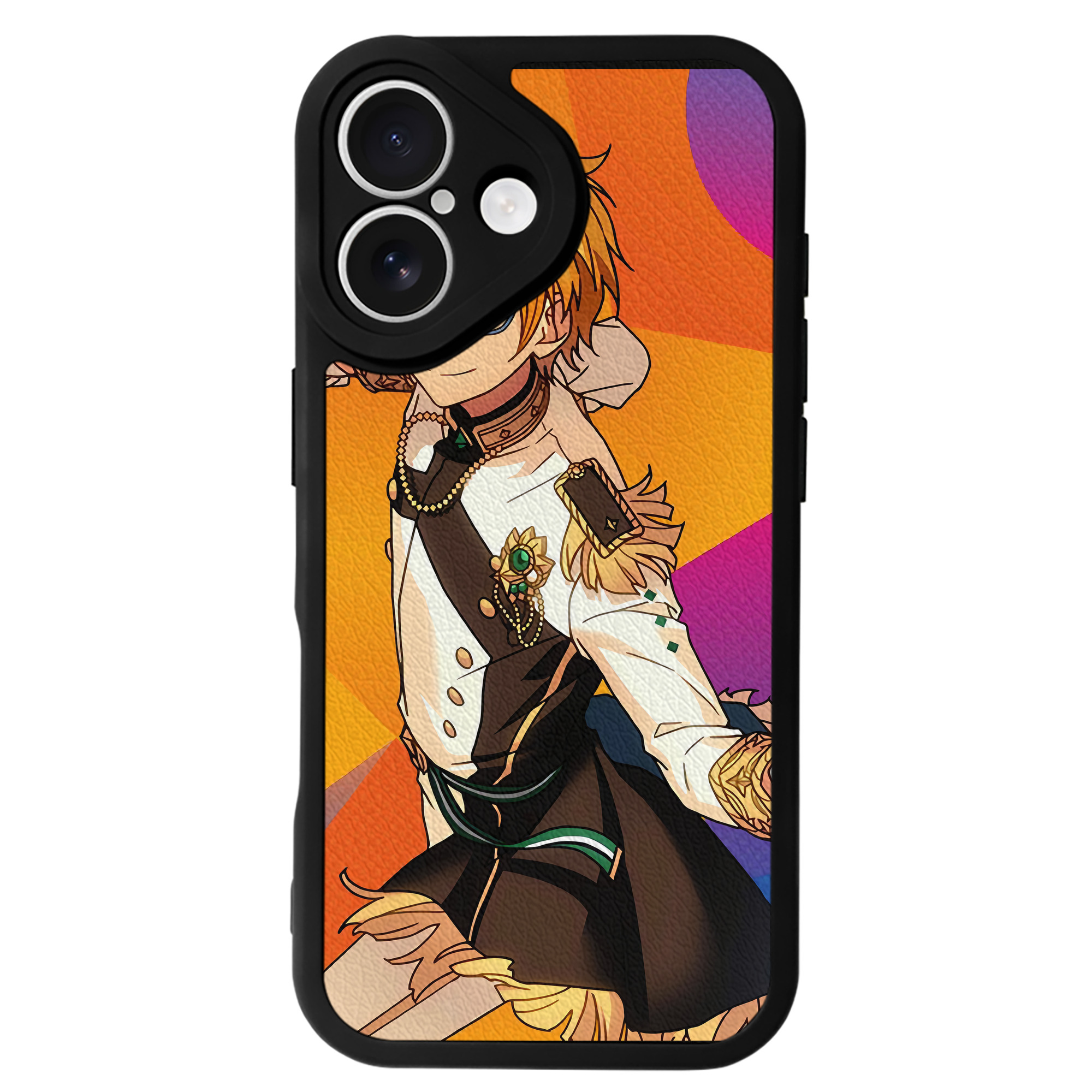 （画像用） あんさんぶるスターズ! Ensemble Stars 【iPhone 16シリーズ対応】シリコンスマホケース（レザー調） 材質：シリコン